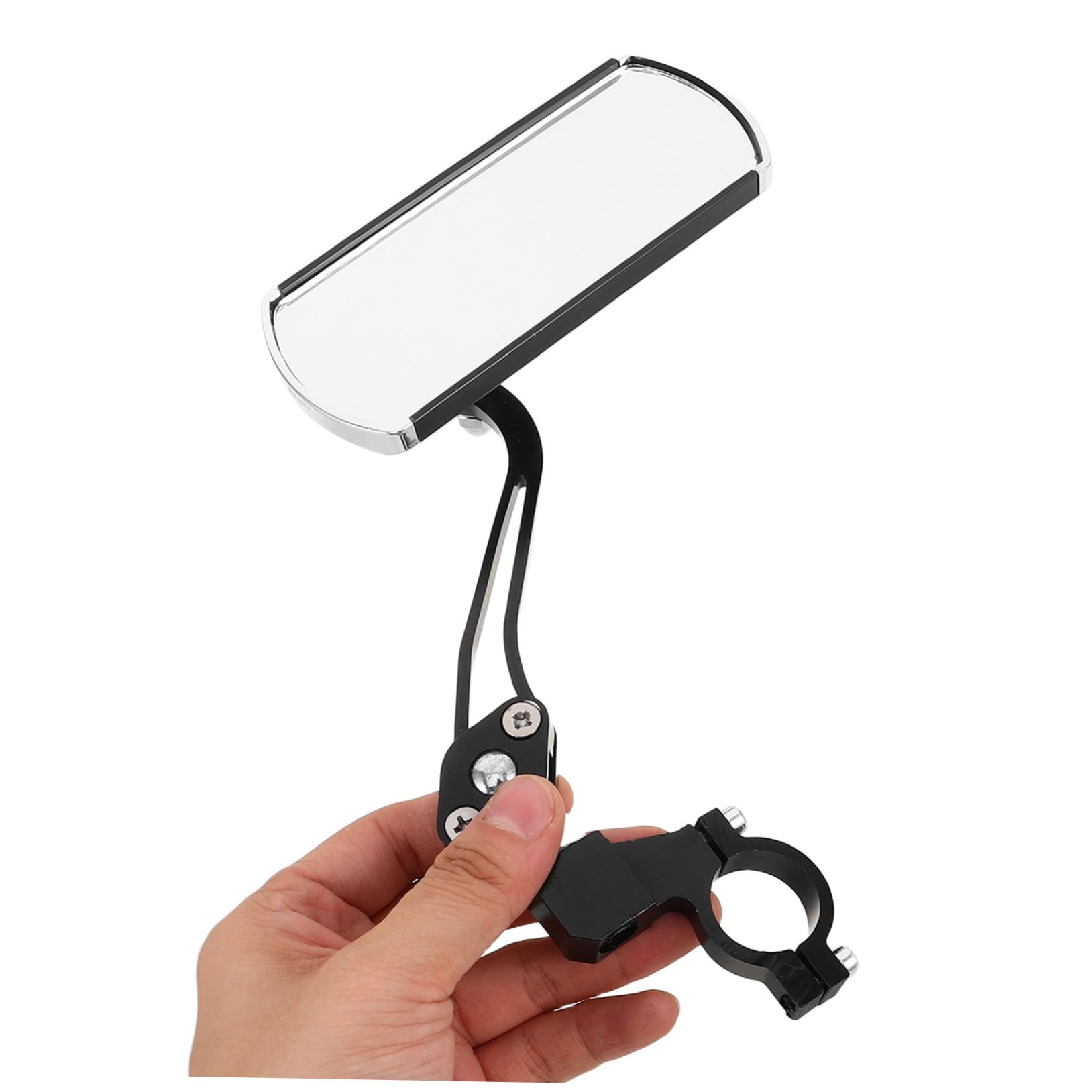Specchietto Retrovisore Bicicletta 1 Paio Nero in Lega di Alluminio | Rotazione 360°, Angolo Ampio, Montaggio e Rimozione Rapidi, Accessorio per Bici da Strada e Mountain Bike