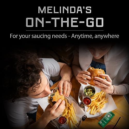 Image of Melinda's Green Sauce Packets - 200 Count (.42 Oz Each) - Hot Sauce Packets Single Serve for Travel, Party, Business - Convenient Individual Condiment Packets in 8 Flavors