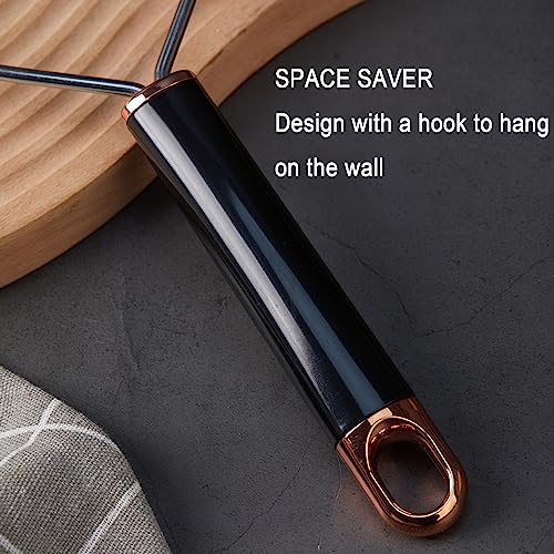 Obsoorth Mashed Potato Masher Stainless Steel Foldable Non Stick 12 Inch Long Handle Heavy Duty Smasher Kitchen Tool With Small Holds For Avocado, Bean, Baby Food, Rose Gold #TOP2