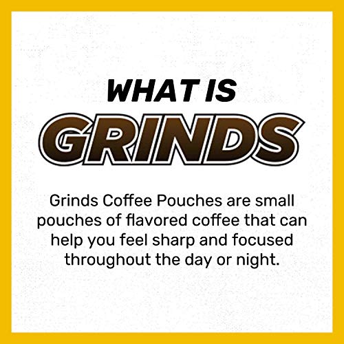 Grinds Coffee Pouches - New 6 Can Variety Pack (with Wintergreen & Cherry) - Tobacco Free, Nicotine Free Healthy Alternative - Thumbnail 4