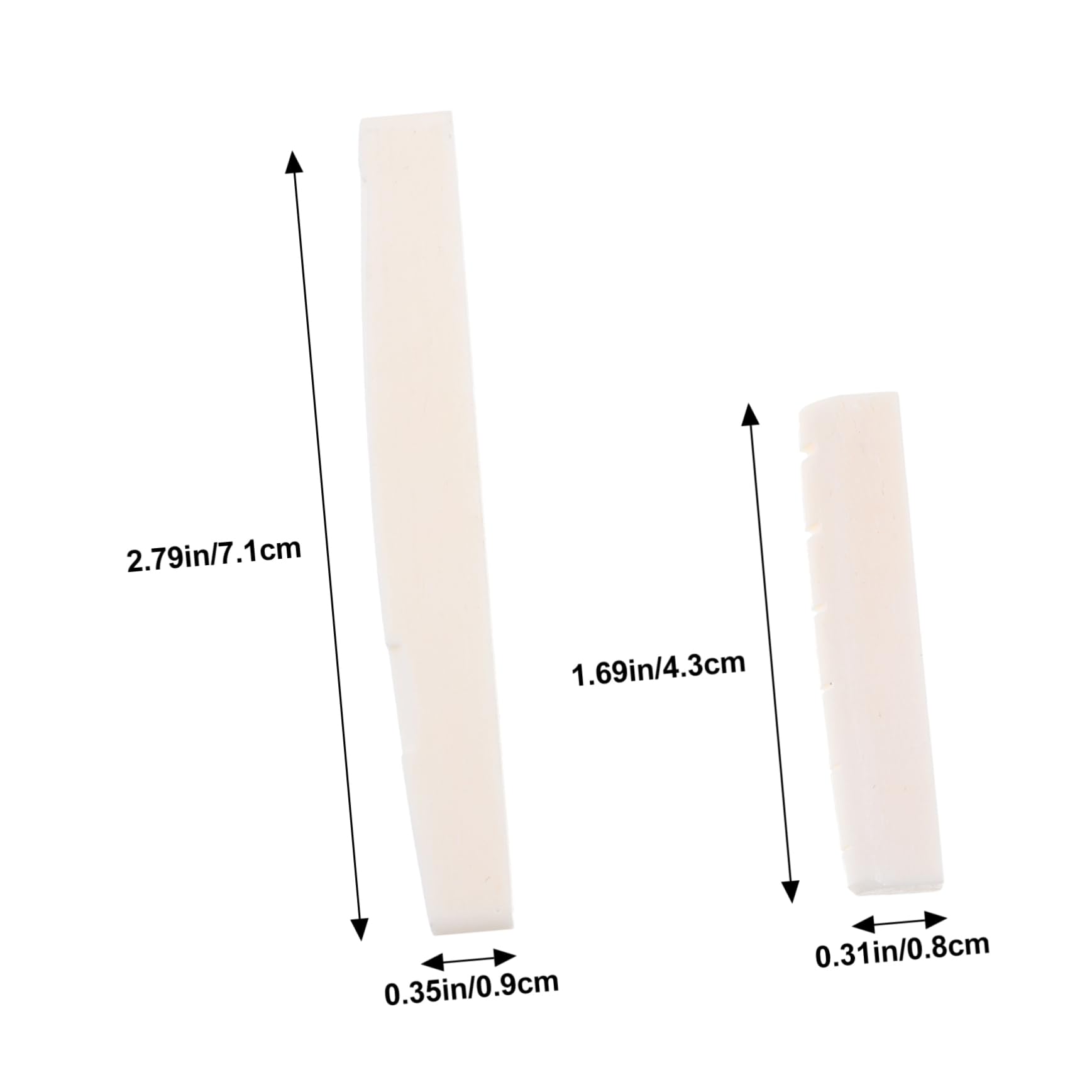 Vaguelly Lightweight Guitar Bridge Saddle Nut Acoustic Guitar Bridge Saddle for Folk Instruments Enhanced Tone Performance