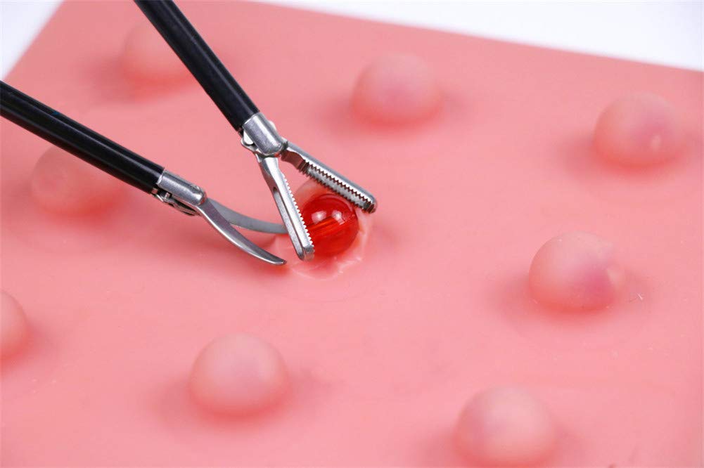 Medizinische Student Laparoskopische Simulation Ausbildung Instrumente nadelhalter zange Loch Slot Zange Pädagogisches Ausrüstung