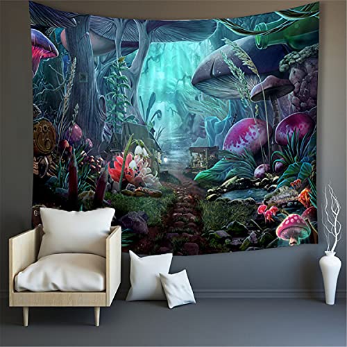 3Z Funjxhey Tapiz de pared con forma de seta para colgar en la pared, para dormitorio, salón o dormitorio (200 cm x 150 cm) Cover