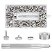 Produktbild peinat 50 Sätze Druckknöpfe Set, Canvas Snaps Fastener, Metallknöpfe, Planenschrauben, Leinwand Druckknopf Schraube Edelstahl mit 2 Fixierwerkzeug für Planen, Schiffe, Möbel, Segeltuch, Autozelte