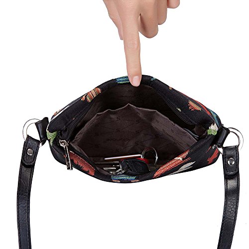 Image of Signare Tapestry Crossbody Bag Sling Shoulder Purse for Women