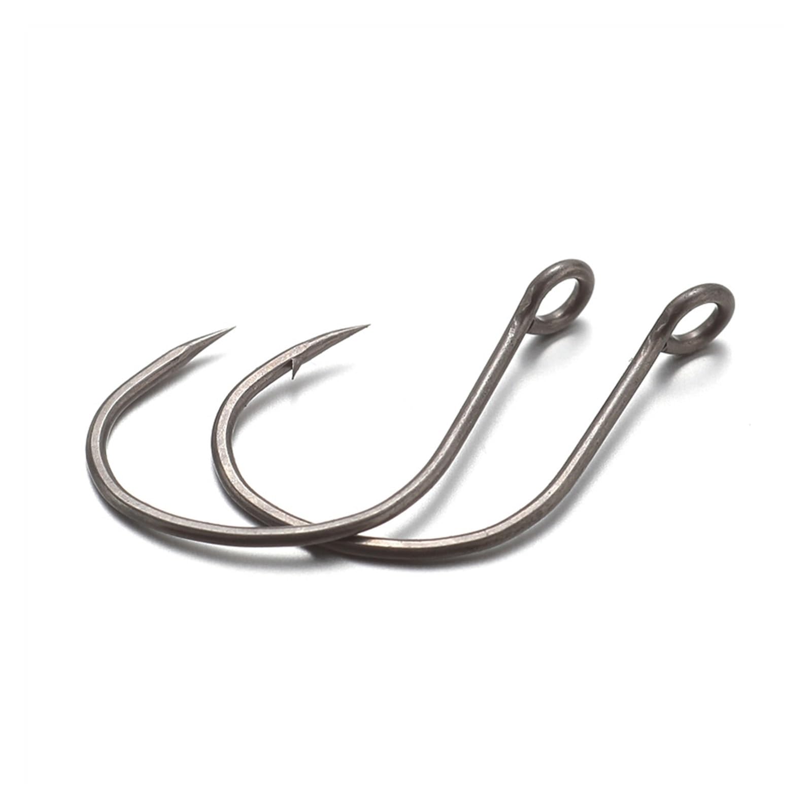 GRFIT Fishing Hooks 20 Pcs Fishing Hook for Spoon Bait Super Slide Silky Black Non-Barb Barbed Hook for Trout Hard Bait 8# 10# 12# 14# Fish Hooks (Color : Barbed, Size : 14#) : Sports & Outdoors