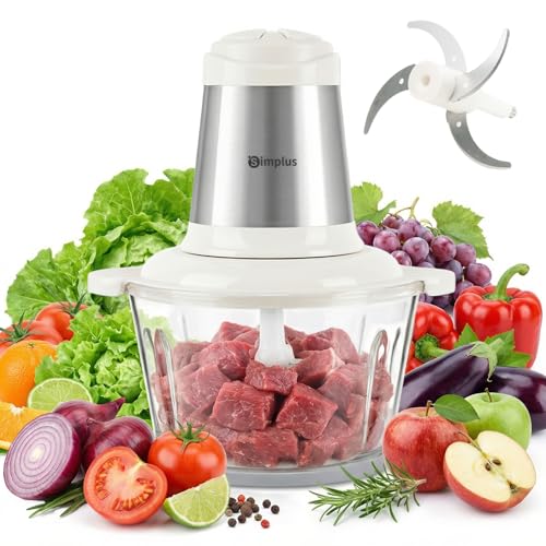SIMPLUS Hachoir Électrique, 2L Multifonction en Acier...