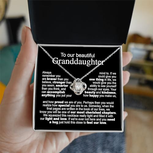 Granddaughter Necklace From Grandma, Granddaughters Gifts From Grandpa, Grandmother And Granddaughter Necklace, Birthday Ideas, Christmas Gifts For Granddaughters, Jewelry For Her From Grandparent3