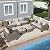 ZIENLIFE Patio Furniture Set, 8 Piece All-Weather PE Wicker Sectional Sofa with 5.9" Wide Armrest, Waterproof Cushions & Ottomans with Modular Outdoor Couch for Backyard, Deck, Garden