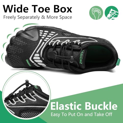 Image of SAGUARO Womens Mens Barefoot Shoes Minimalist Trail Runner Wide Toe Box Zero Drop Outdoor Cross Training Shoe