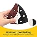 SPEEDWOX 100 Pcs 3-1/2 Inches 90mm Triangle Sanding Paper Hook and Loop Detail Sander Sandpaper Assorted 40/60/80/120/180/240/400/600/800/1000 Grits Triangle Detail Oscillating Tools