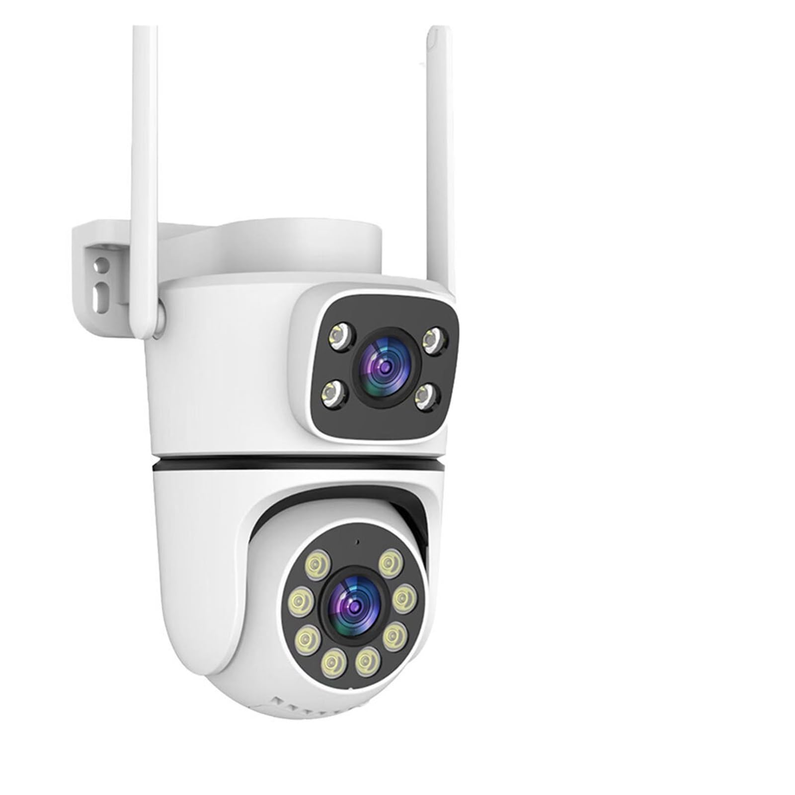 Oshpmbdlyfj Uk Plug Tuya 5K 10Mp Wifi Ip Camera Outdoor 5G Wifi Dual Lens Ptz Cam Cctv Surveillance Ai Tracking Security Camera(,10Mp No Sd Card)