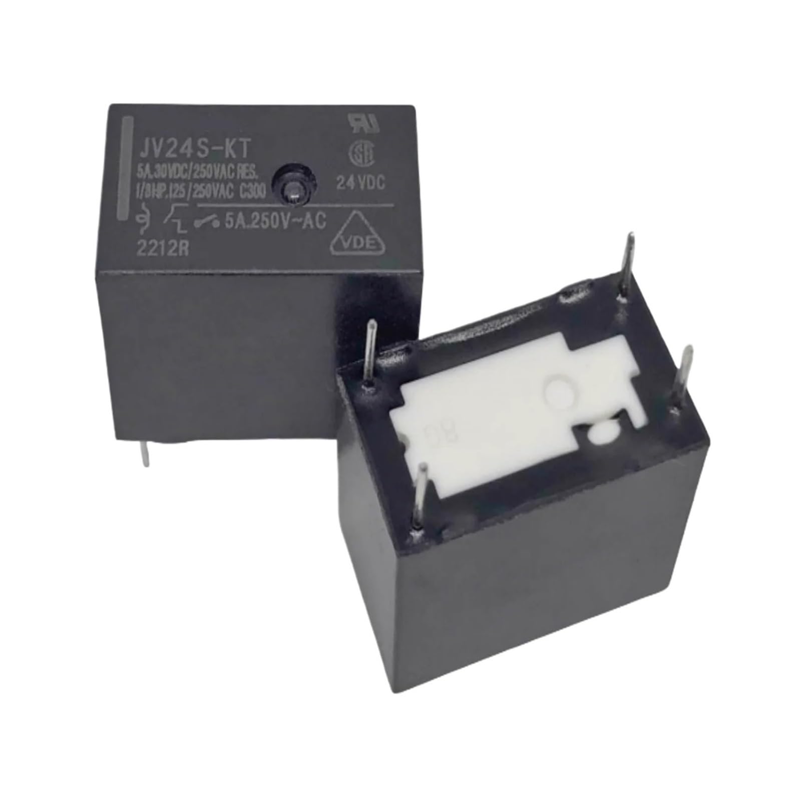 Relé JV24S-KT de 24VDC para reparar placas electrónicas y activar cargas de 5A