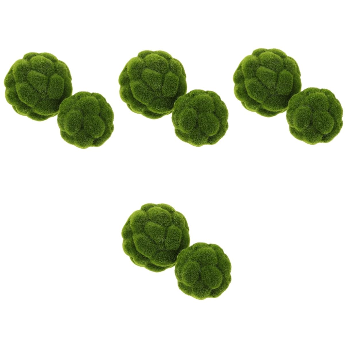 Cabilock 8 Stck. Künstliche Mooskugel Dekoration Realistische Topiary Bälle für Garten Hochzeit und Innenräume Pflegeleicht und Langlebig