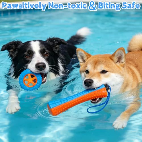 Juguetes flotantes para perros EXPAWLORER 4 piezas miniatura 5