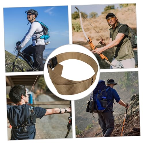 GALPADA Automatic Buckle Casual Belt for Men Grey Elastic Braided Belt Lightweight Breathable Waist for Outdoor Activities Student Casual Wear3