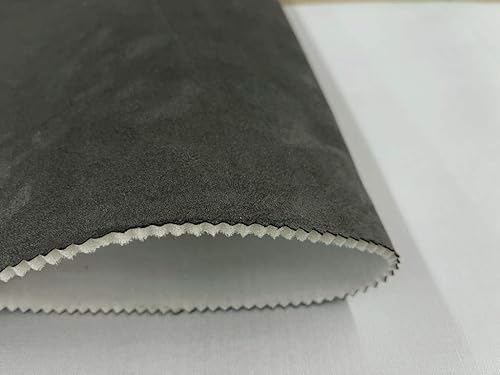 Tapicería Micro Suede Double Bonded Foam Headliner Tela (carbón)