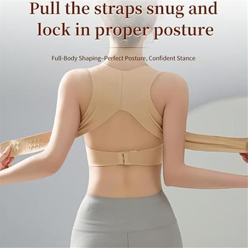Generico Arisefrom Front Buckle Lifting Correction Bra, Seamless Cross Back Shaping Wireless Sports Push up Bras