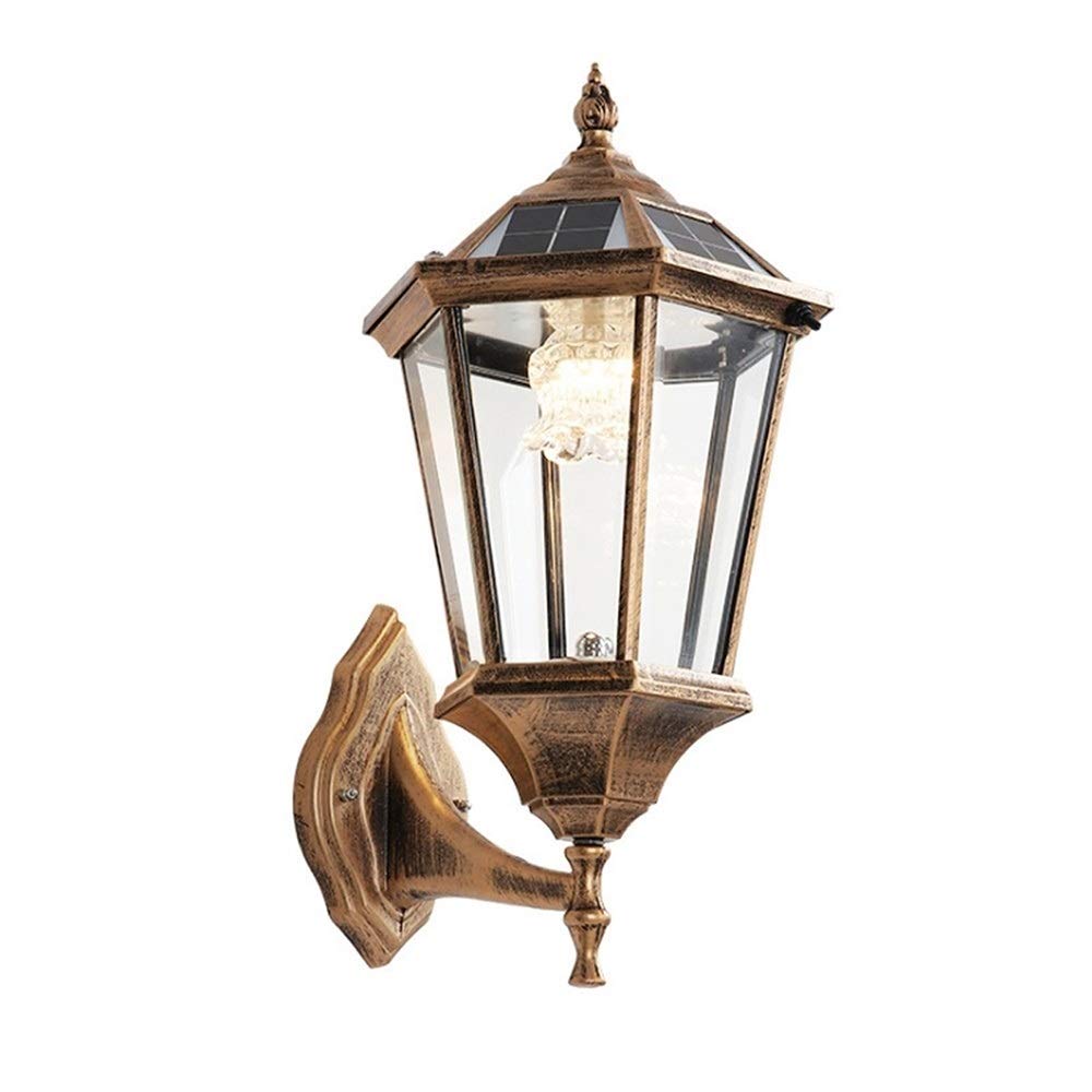Lampe LED extérieur aluminium moulé sous pression solaire tricolore
