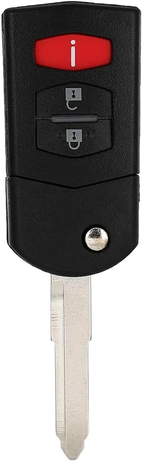 Simple Setup Keyless Entry Remote Key Fob Shell CASE Replacement for 3 Buttons Car Key for 2 06-15 for 3 5 11-15 for CX-7 07-13 for CX-9 07-15 1pc FCC KPU41788