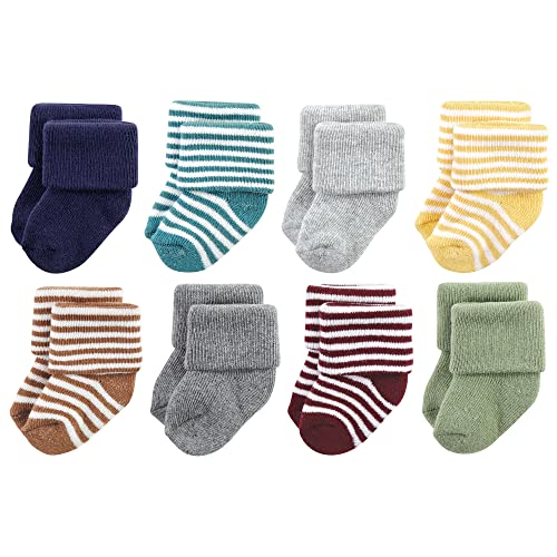 Image of Hudson Baby baby-girls Cotton Rich Newborn and Terry Socks