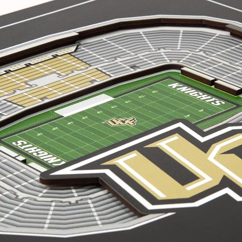 Image of YouTheFan Officially-licensed NCAA Stadium Series 3D Wall Art - multi-layer team stadium replica, detailed sports fan gift, indoor decor