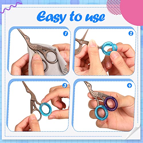 24 Pcs Silicone Scissors Finger Rings Soft Dog Grooming Scissors Accessories Pet Grooming Shear Finger Ring Thumb Inserts Grips for Dog Hair Cutting, 8 Colors 24 Pcs Silicone Scissors Finger Rings Soft Dog Grooming Scissors Accessories Pet Grooming Shear Finger Ring Thumb Inserts Grips for Dog Hair Cutting, 8 Colors
