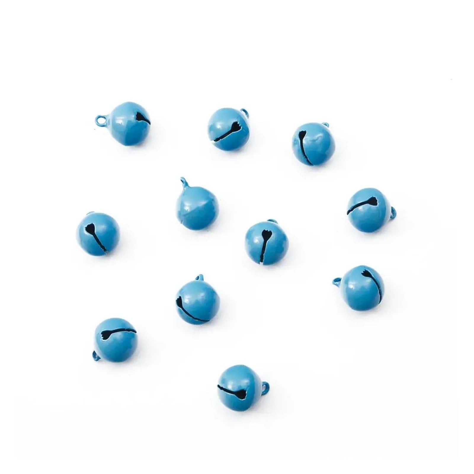 Christmas Bells 40pcs 14mm Iron Metal Beads Jingle Bells Christmas Decoration Pendants for Christmas Decor