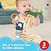 Fisher-Price Baby Toys Mini Me Moments Let’s Play Pickleball Set, 3 Sports-Themed Sensory Activities for Newborns Ages 3+ Months