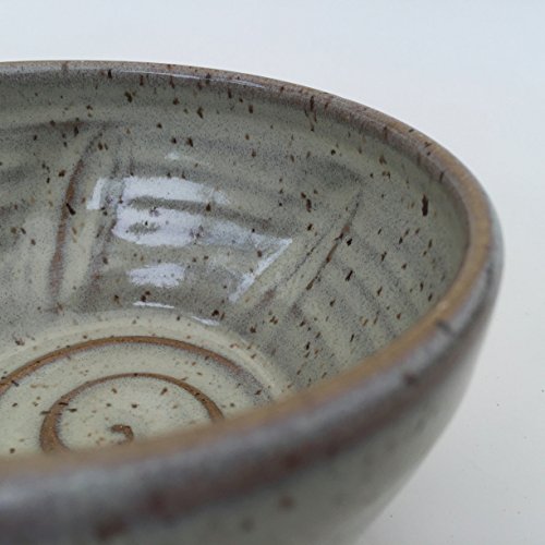 Handmade Pottery Shaving Bowl in Natural Color for Men