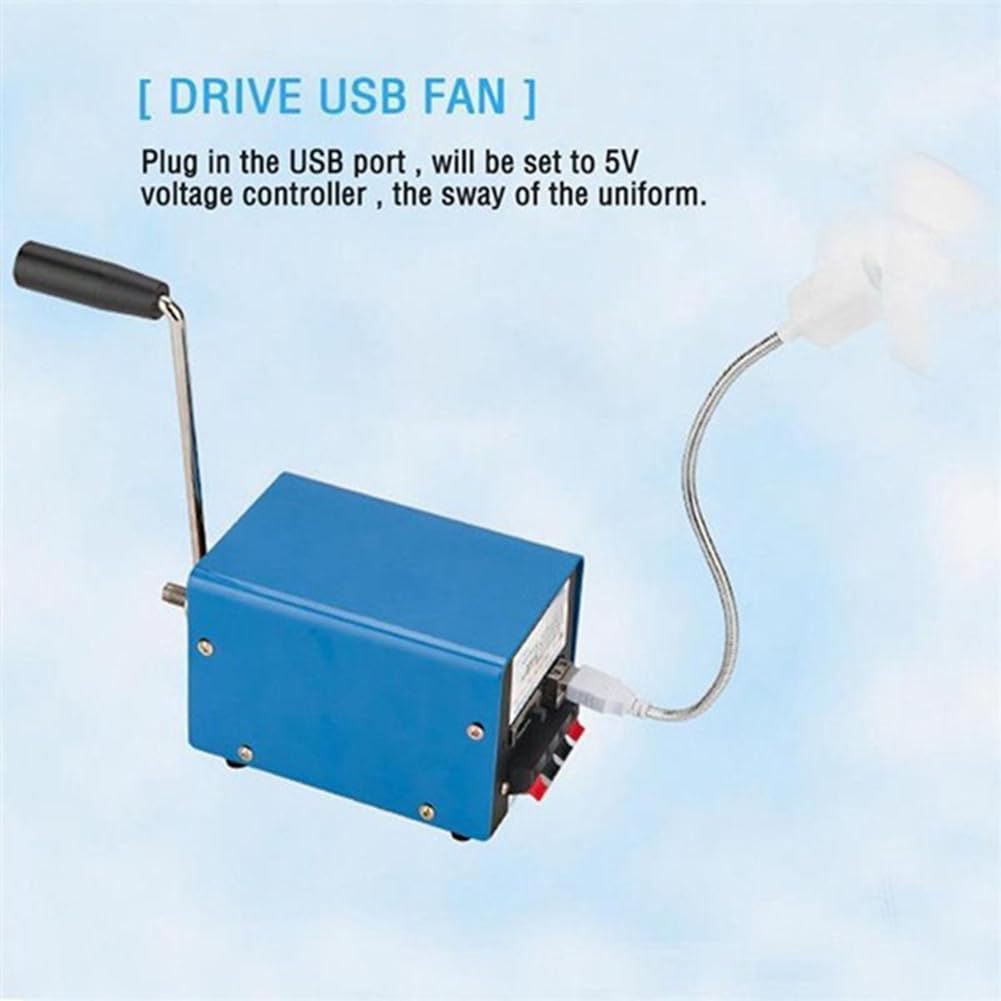 20 W Outdoor wielofunkcyjny przenośny generator sądów przełączających, ładowanie przez USB, ręczny generator korbowy, wydajność awaryjna