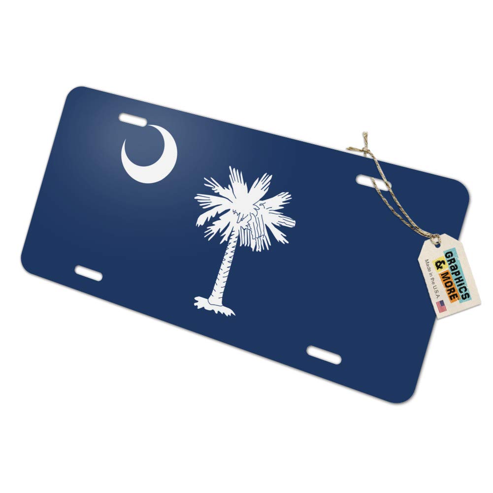 GRAPHICS & MORE South Carolina State Flag Novelty Metal Vanity License Tag Plate