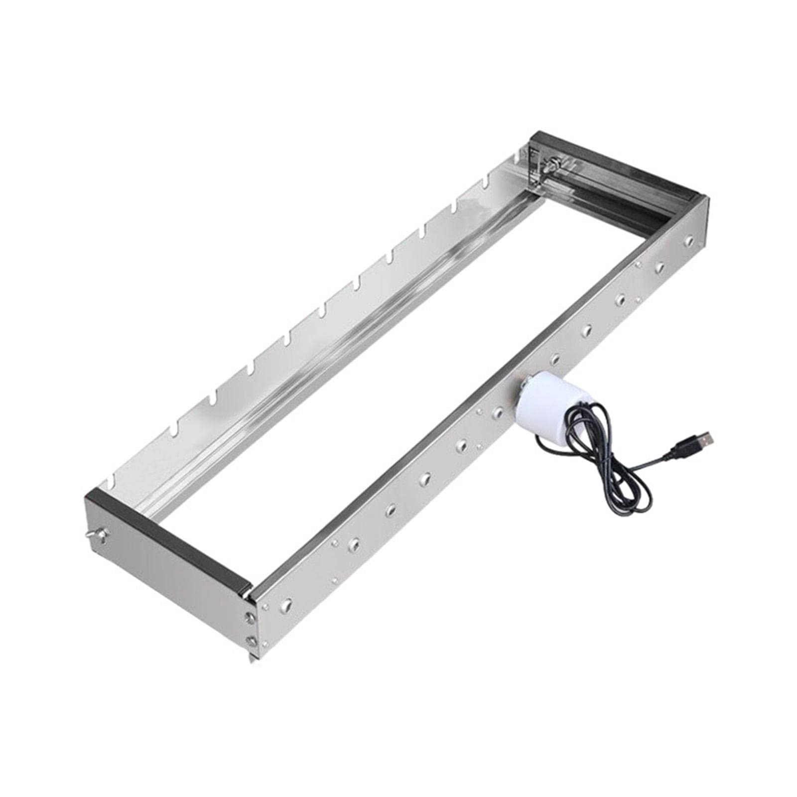 Grillgestell mit Verstellbarer Breite, Tragbar, mit Automatischer Kippfunktion, Werkzeugset, Automatischem Grillset für Rucksackreis, 60cm