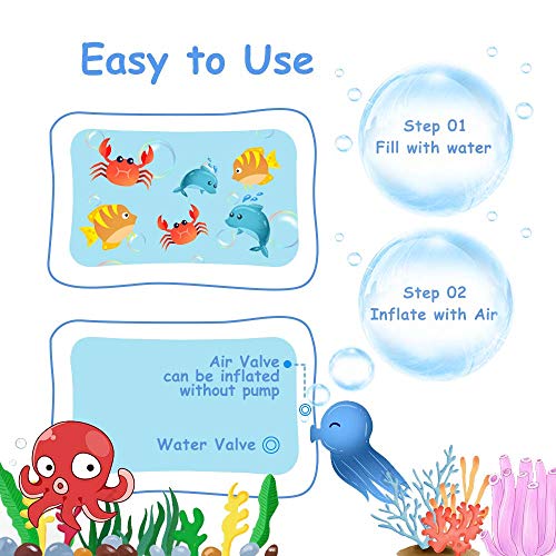Toddler Activities Toys, Tummy time mat, Baby Toys 12-18 Months, Infant Toys 3-6 Months for Crawling, Stimulation Brain Development Toys for Baby Gifts (BPA Free)