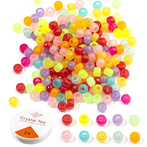 Beadtales Beads Kit,Colorful Beads Seed Beads for Jewelry Making ,Bracelets Necklaces Key Chains 8mm