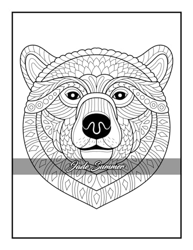 100 Animals: An Adult Coloring Book with Lions, Elephants, Owls, Horses, Dogs, Cats, and Many More! - Image 16