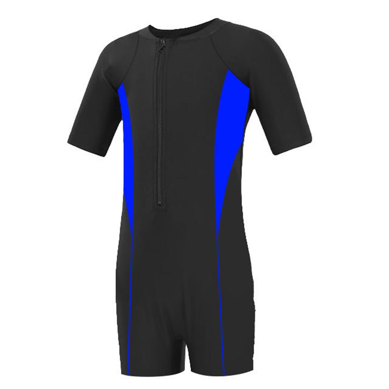 Children's 3/2mm Neoprene Wetsuit Full Length Warm Thermal Surf Suit for Swimming Diving Water Sports Holiday Vacation Fun(Blue, 3-7 Years)