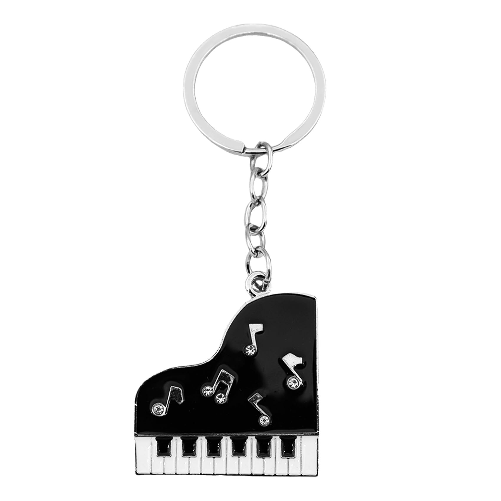 Elechobby Musical Note Keychain Instrument Music Keyring,Ideal Gift for Musicians Music Lovers Accessory for Keys,Backpacks