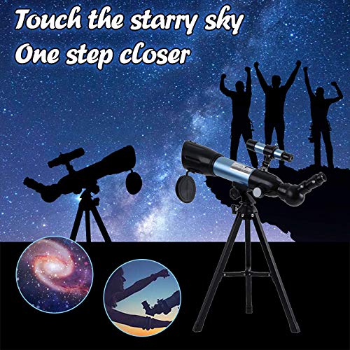Telescopio astronómico refractor 50mm con trípode miniatura 2