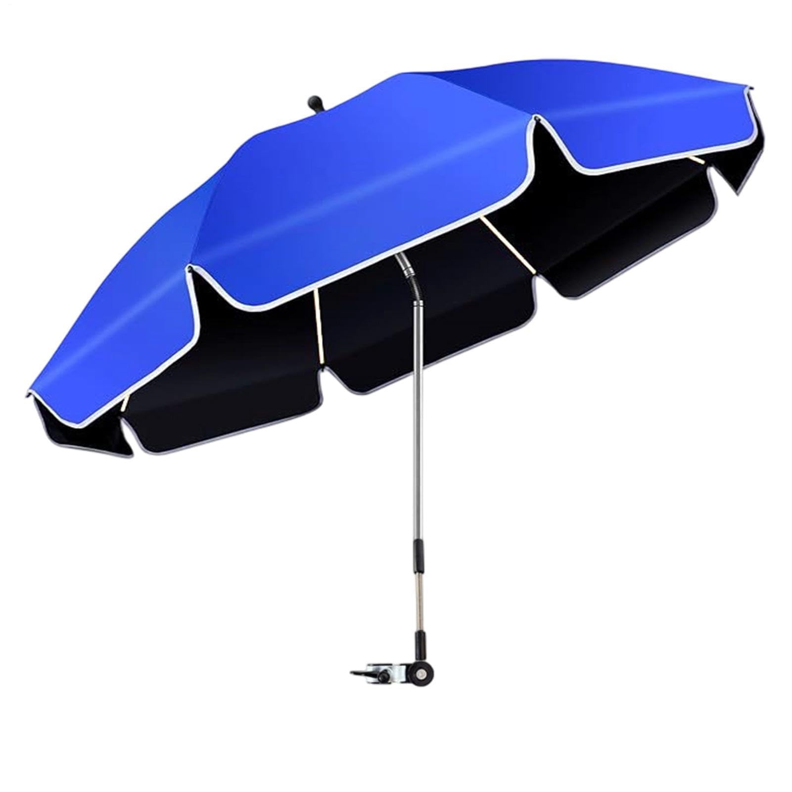 Sombrilla Para Silla De Playa,Clip Sombra Solar Ajustable 360°,Sombrilla De Sol Con Abrazadera Para Exterior | Para Patio, Playa, Jardín, Patio Trasero, Aire Libre, Camping, Vacaciones Y Balcón
