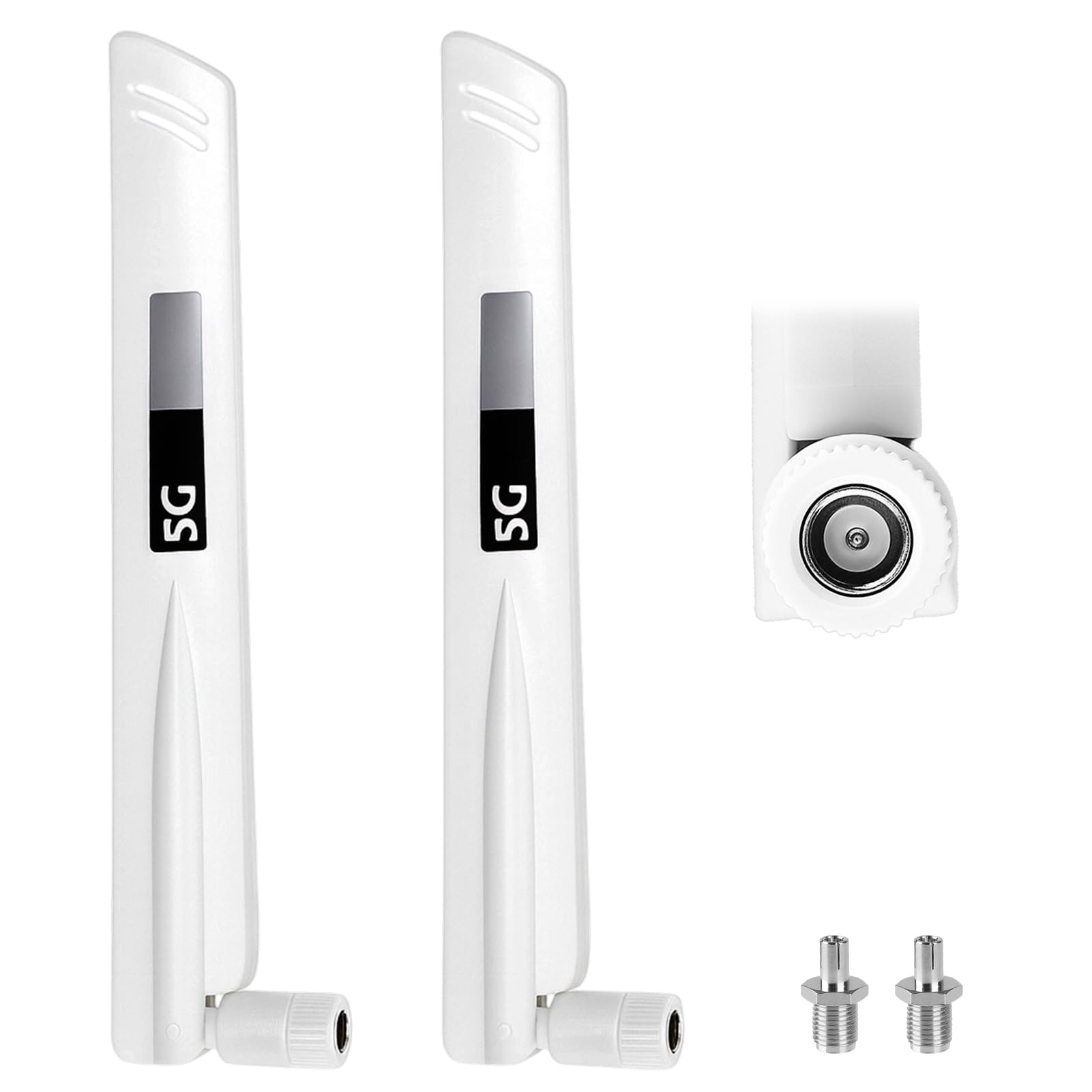 Antena 5G LTE Omni-Directional Antenna, 18DBI Amplificador de Señal WiFi Alta Ganancia, 600-6000MHz para Routers Inalámbricos,PCI,Monitores de Cámara,Extensores