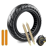 KTUMININV 60/70-6.5 Scooter Tire 10x2.5 Inch Tubeless Solid Rubber Tire for Hiboy S2 MAX Segway Ninebot MAX G30/G30LP/G30P Gotrax G5/G6 Electric Scooter Replacement Wheels Front or Rear 1 PCS (Black)