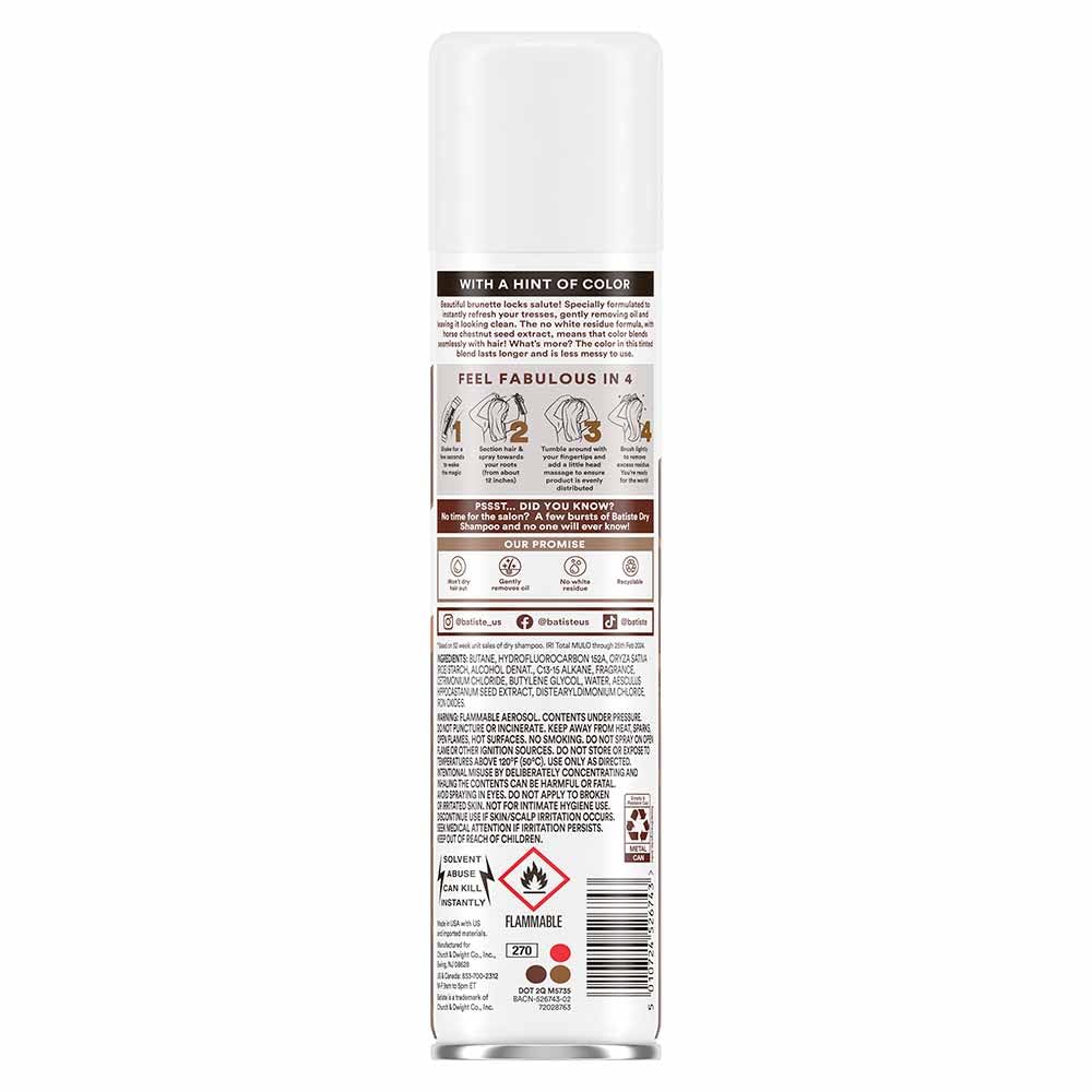 Batiste Dry Shampoo 6.73oz Medium Brunette (3 Pack) by Batiste