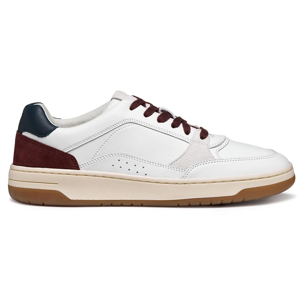 Geox Herren - Sneaker SEDRAL Court in weiß Glattleder