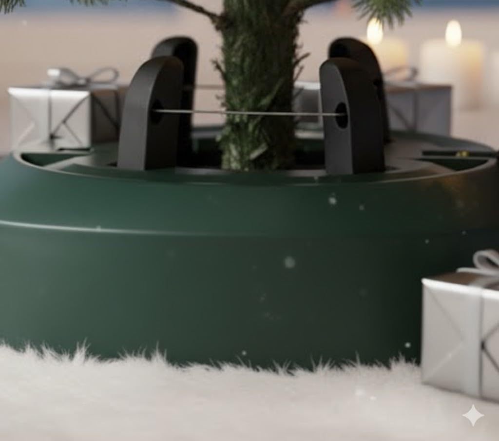 Christbaumständer Weihnachtsbaumständer Tannenbaumständer 34 cm - bis 2,20 m Baumhöhe - mit Seilzug
