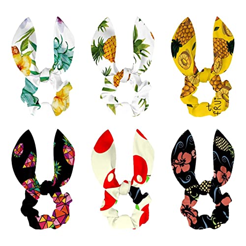 Chouchous à cheveux avec nœud papillon noir tropical pour vos coiffures d'été