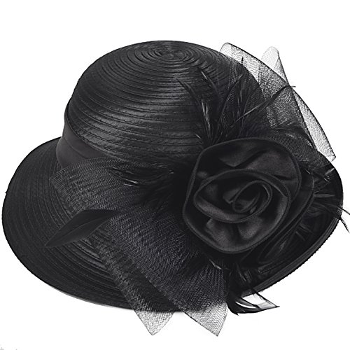 Forbusite Church Hats For Women Derby Tea Party Dress Hat For Ladies Kentucky Bucket Hats #TOP4