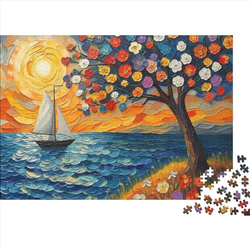 LIZELUO Puzzle 1000 Teile – Elfen-Motiv, 75x50 Cm, Aus Holz, Mit Poster, Für Erwachsene Und Kinder