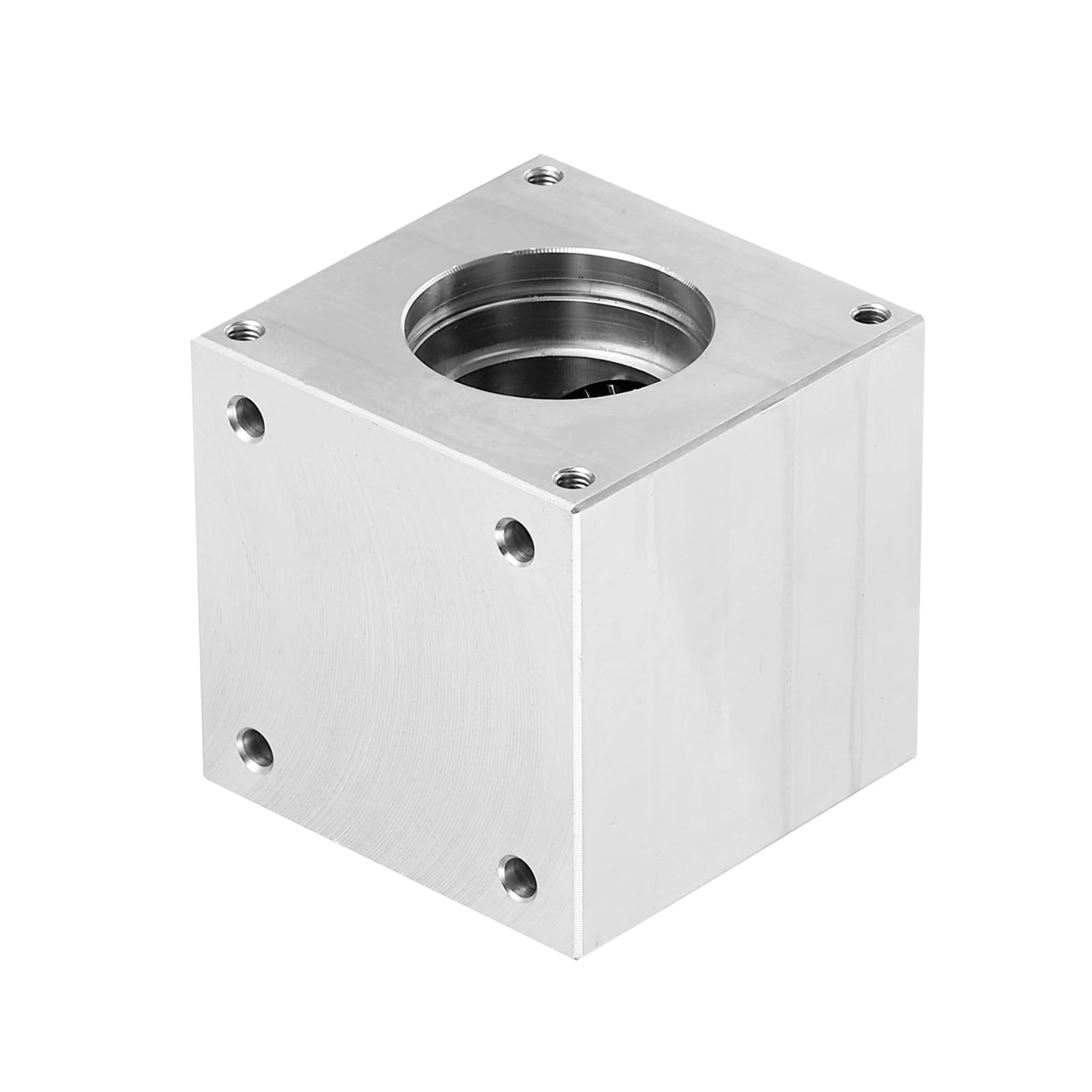 sourcing map Getriebe, 90 Grad rechtwinkliges Kegelgetriebe, 1:1 Einzelausgangswelle, 1 Modul, 20 Zähne, Kegelradgetriebe, Aluminiumrahmen, einfaches mechanisches DIY-Modul, 10 mm Schaft (Bohrung mit