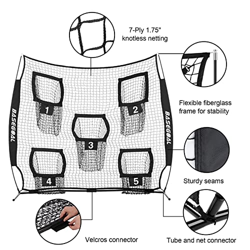 image for BaseGoal Football Nets for Throwing,Football Target,Quarterback Traini